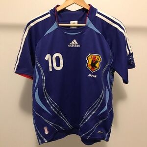 RARE Adidas Japan Football JFA Nakamura Soccer Jersey Youth Large Climacool